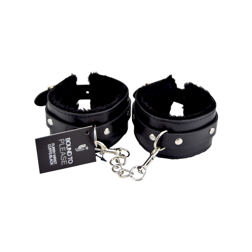 bound-to-please-furry-plush-wrist-cuffs-black