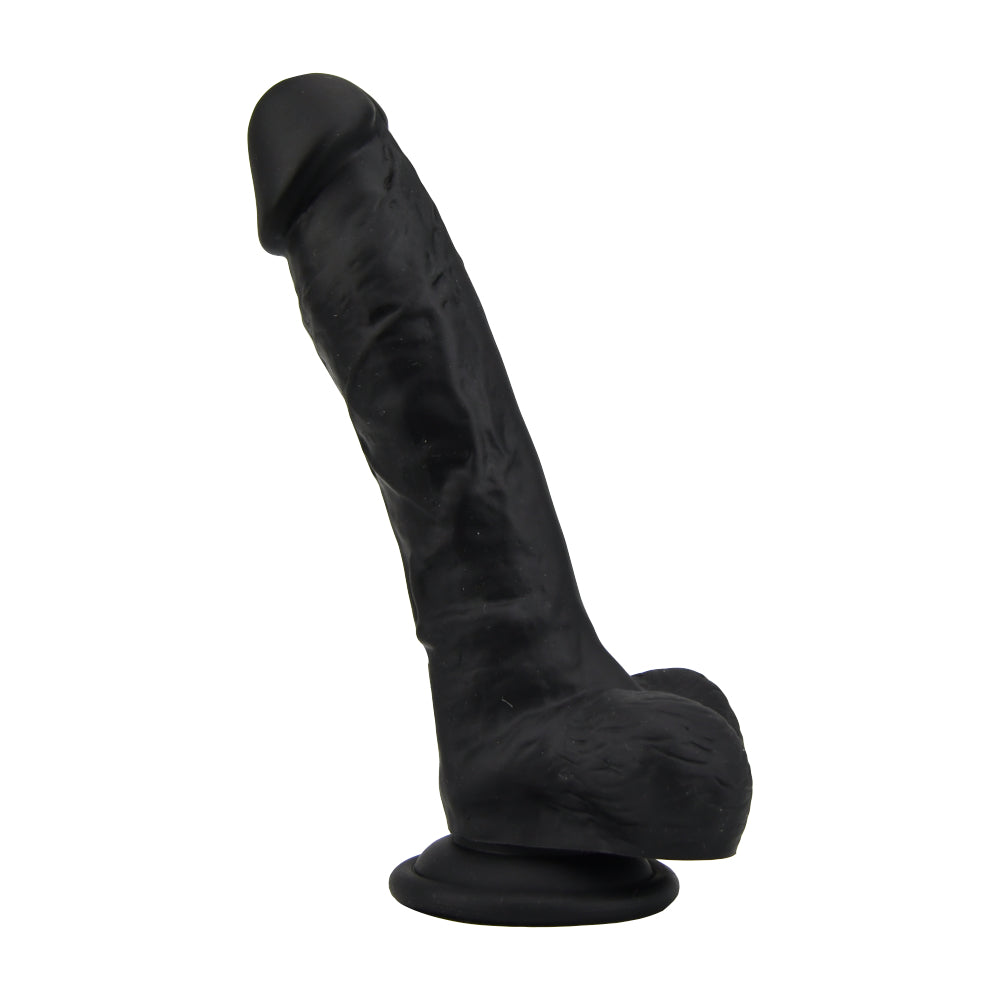 loving-joy-8-inch-realistic-silicone-dildo-with-suction-cup-and-balls-black