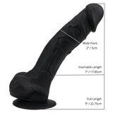 loving-joy-9-inch-realistic-silicone-dildo-with-suction-cup-and-balls-black