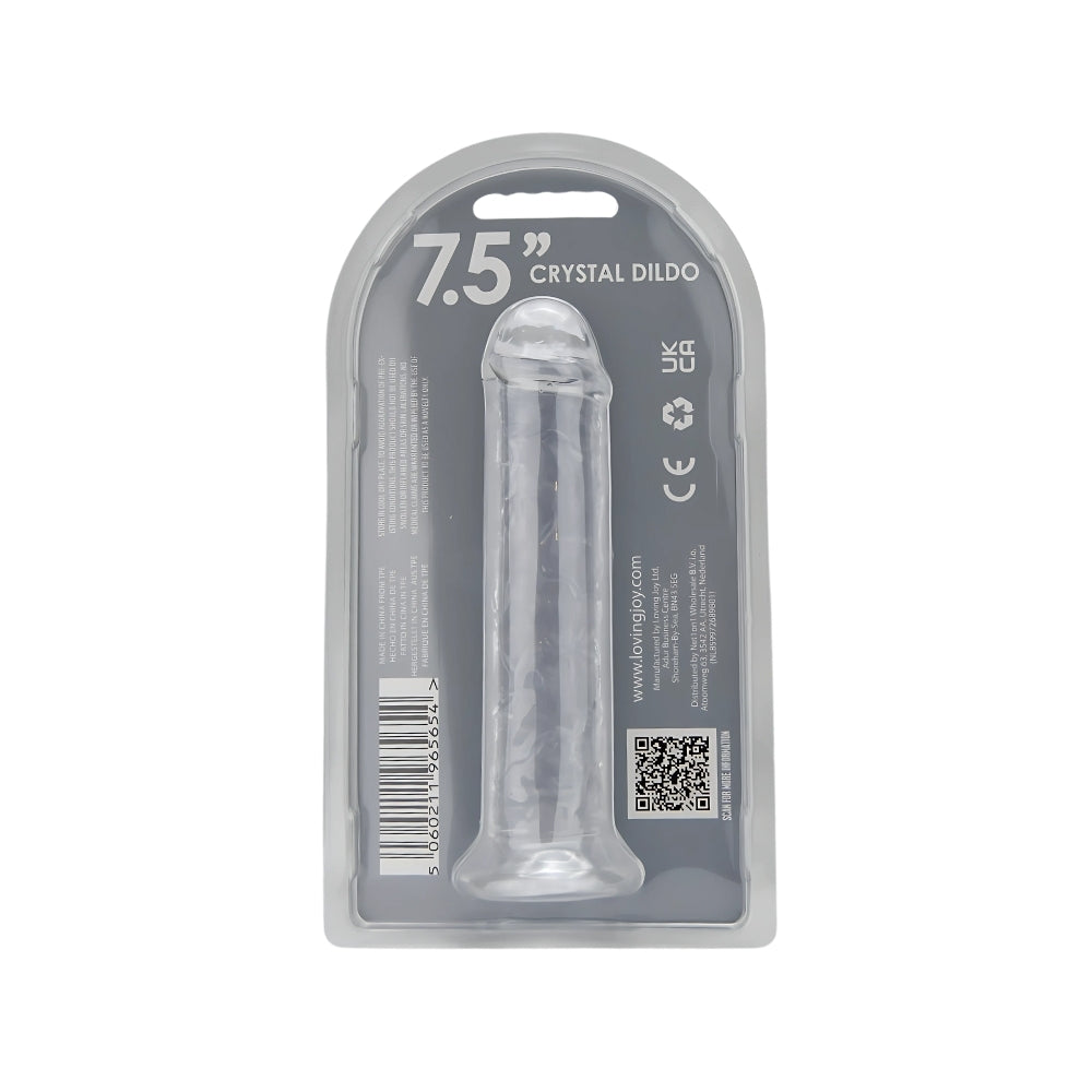 loving-joy-7-5-inch-suction-cup-dildo-clear
