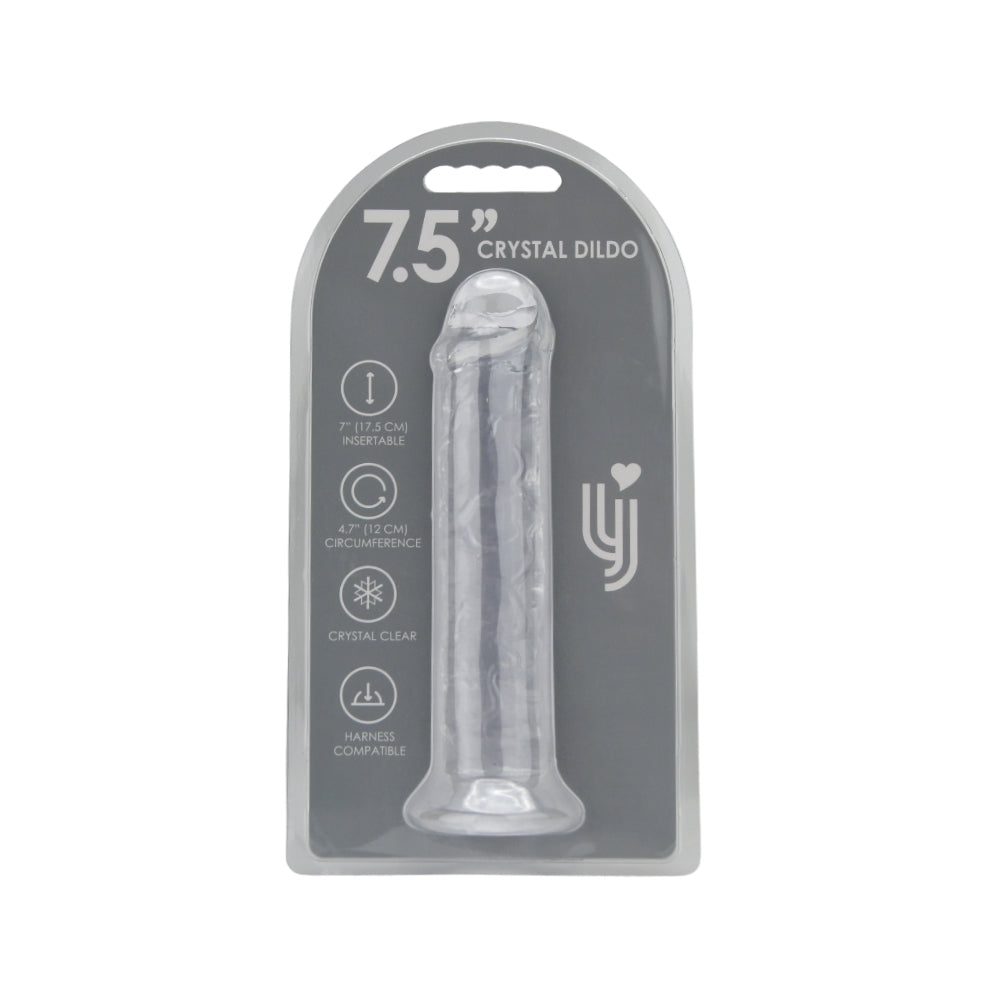 loving-joy-7-5-inch-suction-cup-dildo-clear