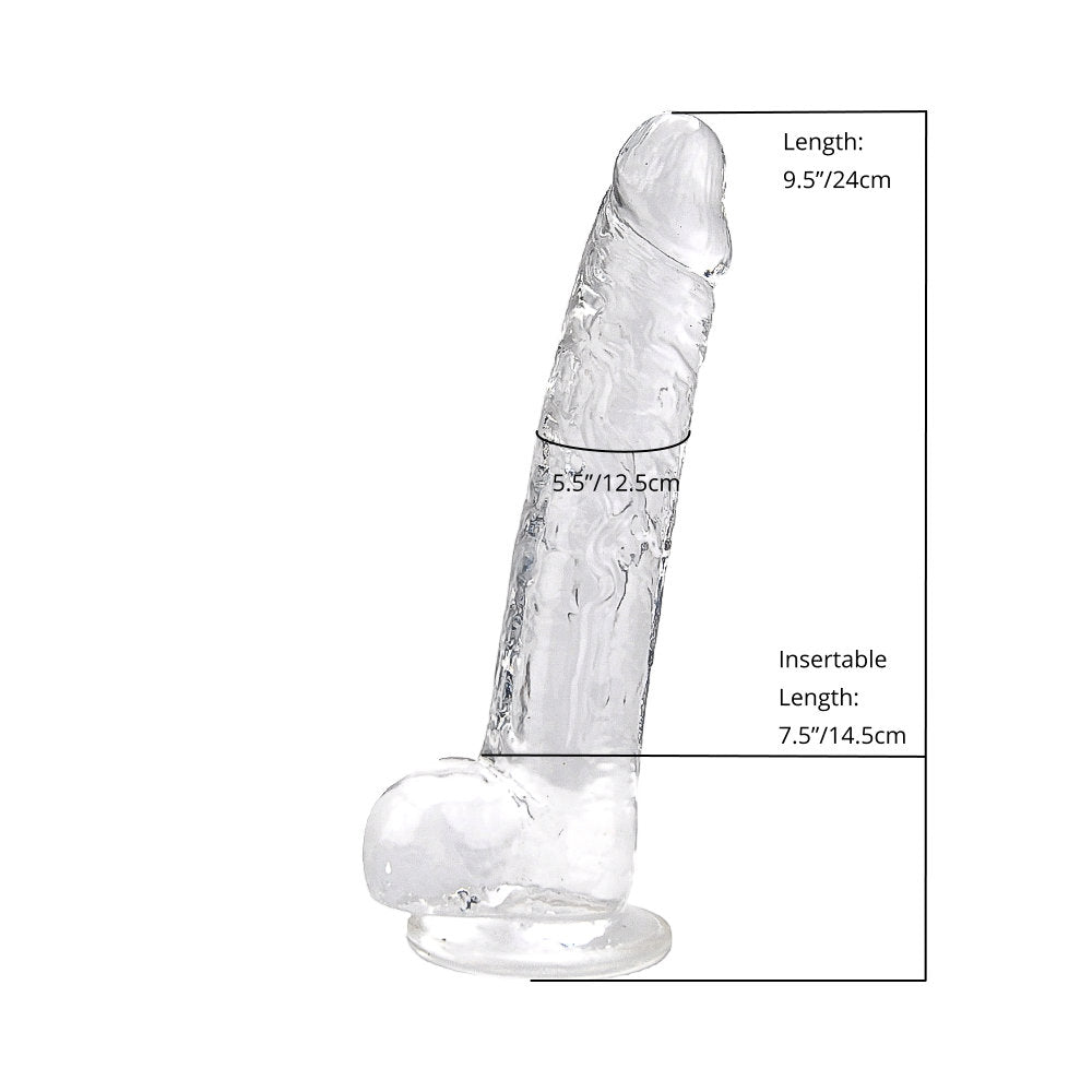 loving-joy-9-inch-dildo-with-balls-clear
