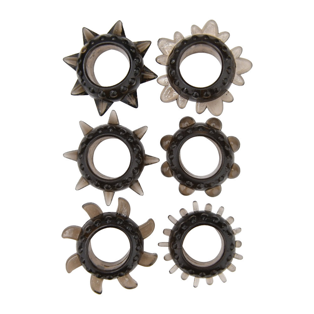 loving-joy-textured-cock-ring-set-6-pack