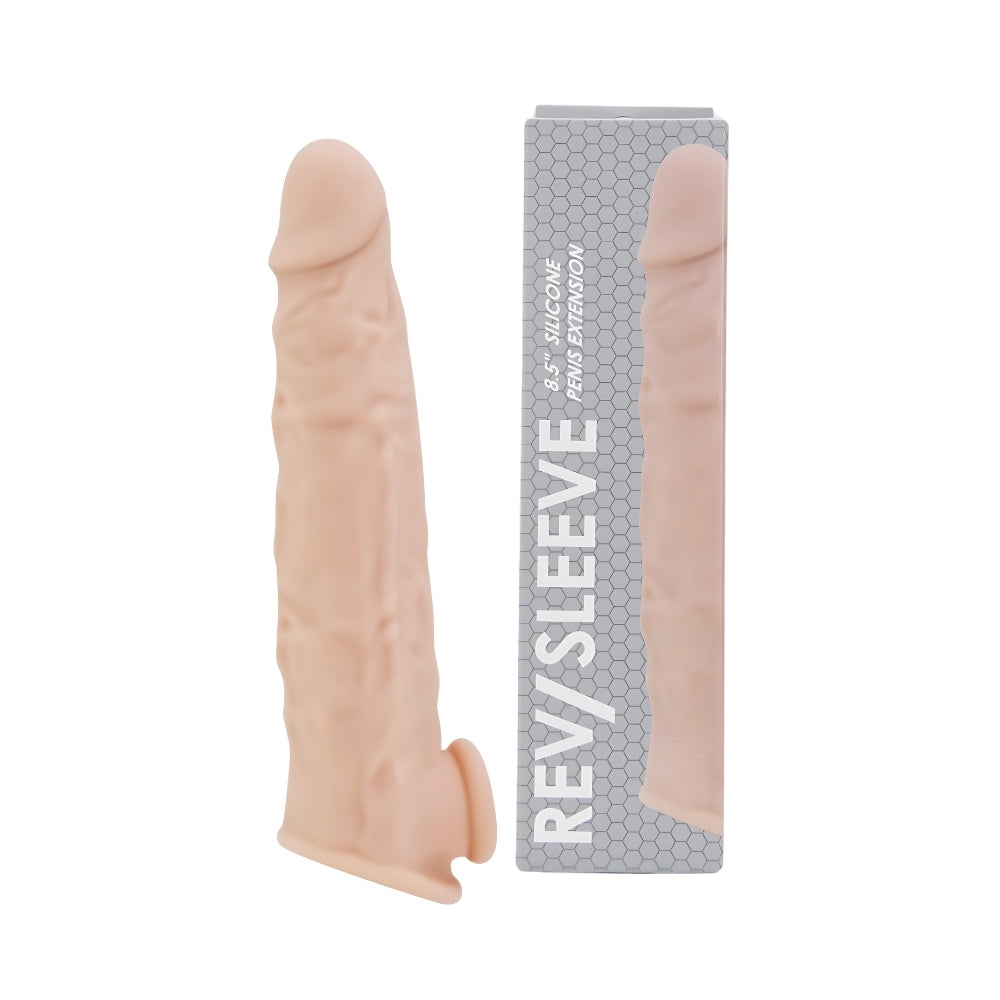 rev-sleeves-8-5-inch-realistic-silicone-penis-extension-sleeve