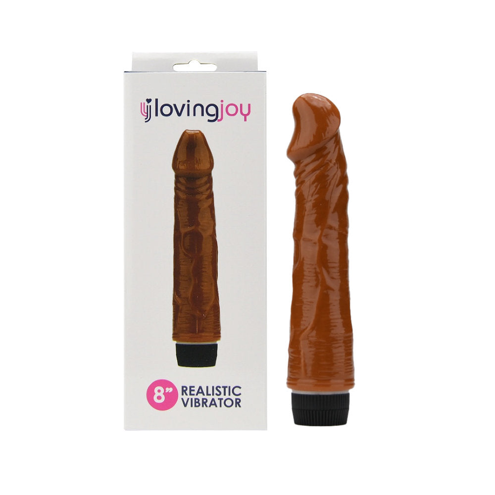 loving-joy-8-inch-realistic-vibrator-brown