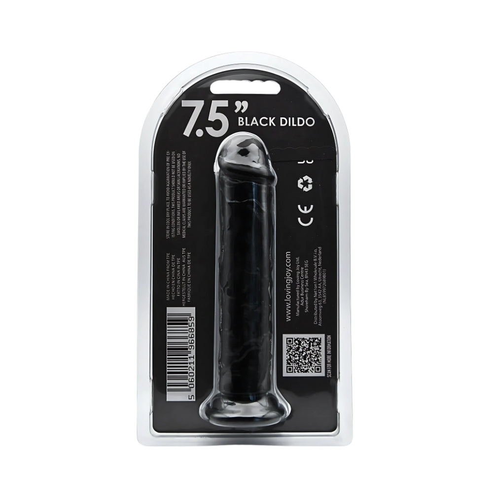 loving-joy-7-5-inch-suction-cup-dildo-black