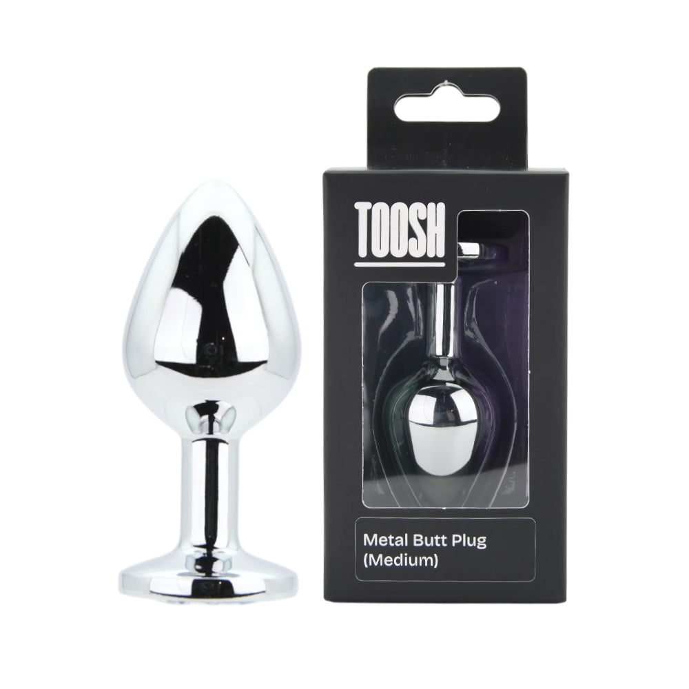 toosh-silver-metal-butt-plug-medium-clear-stone