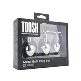 toosh-metal-butt-plug-silver-set-of-3-clear-stone