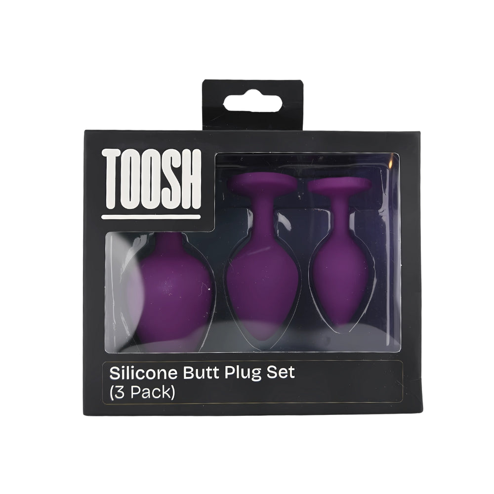 toosh-silicone-butt-plug-purple-set-of-3-clear-stone