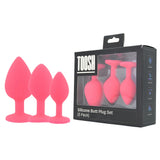 toosh-silicone-butt-plug-pink-set-of-3-clear-stone