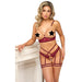 Abierta Fina Open Red Lace Set - Peaches and Screams