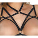 Abierta Fina Sey Black Bra And Crotchless String For Her - 85b/l - Peaches and Screams