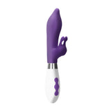 Adonis rechargeable vibrator waterproof purple silicone toy - peaches and screams