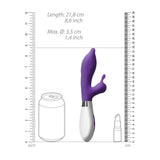 Adonis rechargeable vibrator waterproof purple silicone toy - peaches and screams