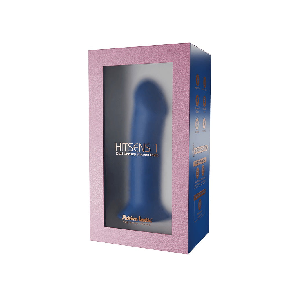 Adrien lastic cushioned core suction cup girthy silicone dildo 7 inch - strap on dildos peaches and screams