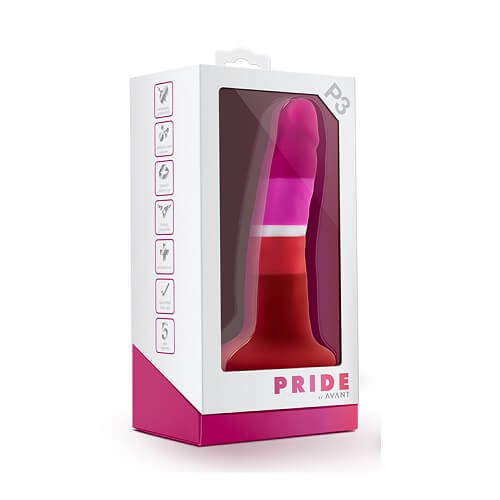 Avant pride beauty silicone dildo - strap on dildos peaches and screams