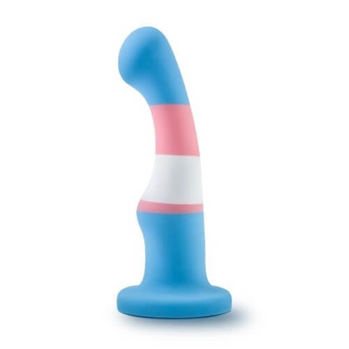Avant pride true blue silicone dildo - strap on dildos peaches and screams