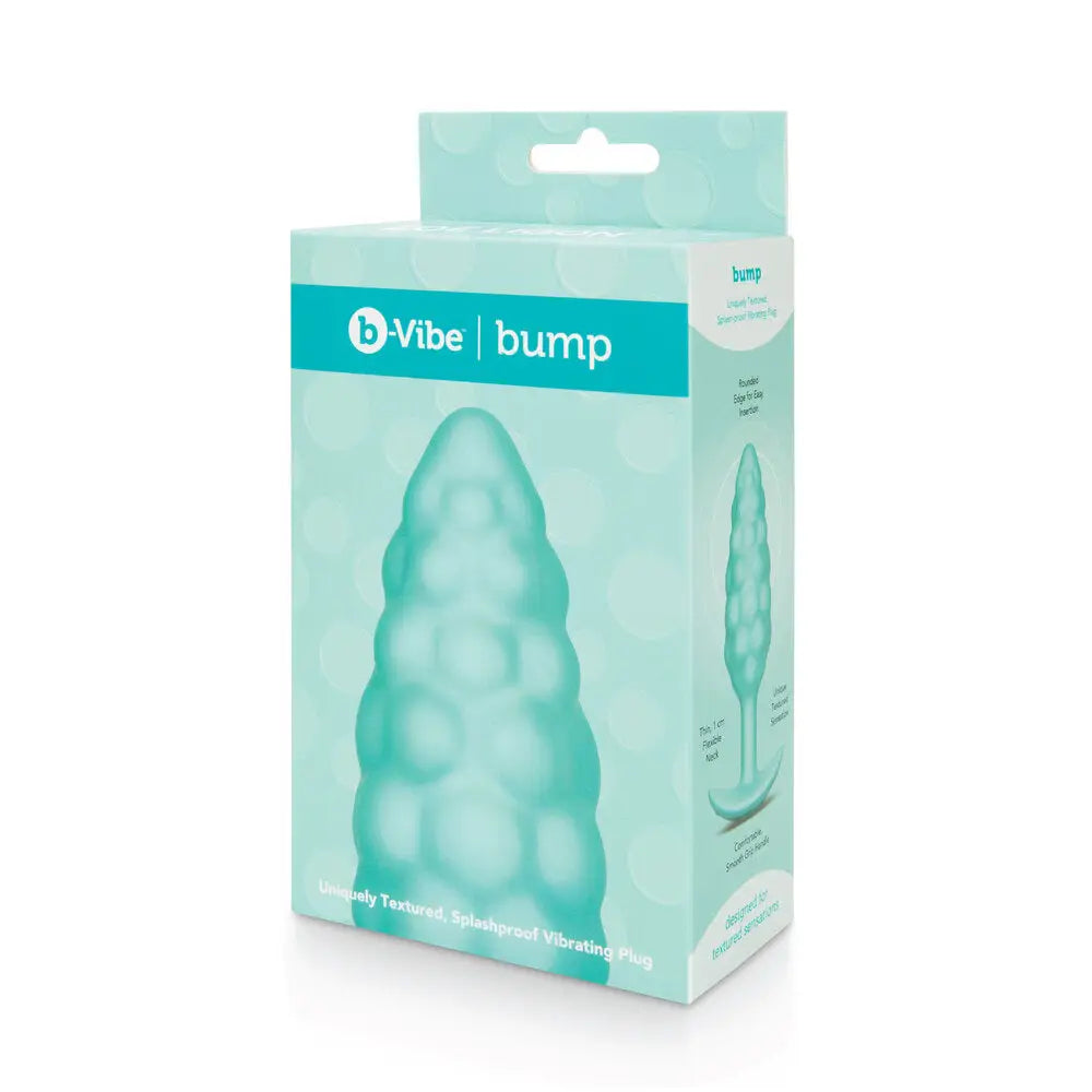 B vibe silicone green rechargeable medium butt plug - peaches and screams