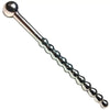 Beaded stainless steel urethral sound for men bondage toy - peaches and screams