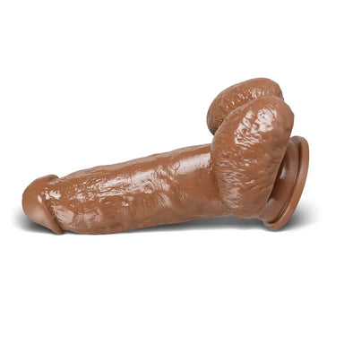 Being Fetish 7 Inch Bendable Flesh Brown Realistic Dildo - Peaches and Screams