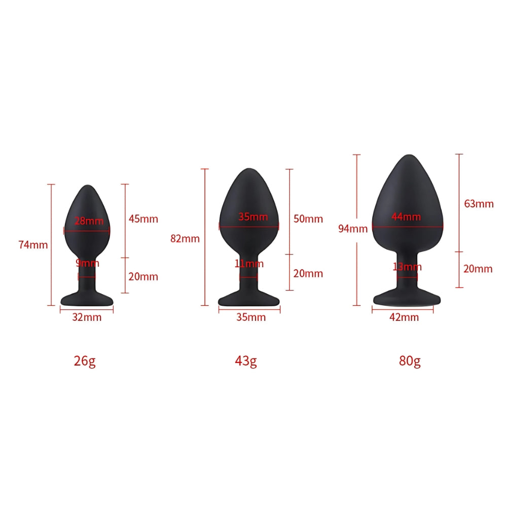 toosh-silicone-butt-plug-black-set-of-3-clear-stone