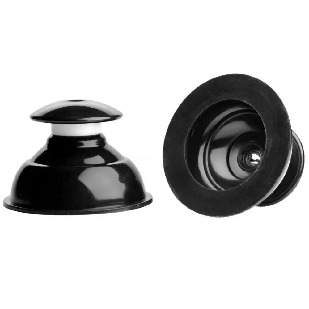 Black silicone extreme suction nipple suckers for bdsm play - peaches and screams