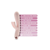 Blush elora pink triple stimulation rechargeable vibrator - peaches and screams