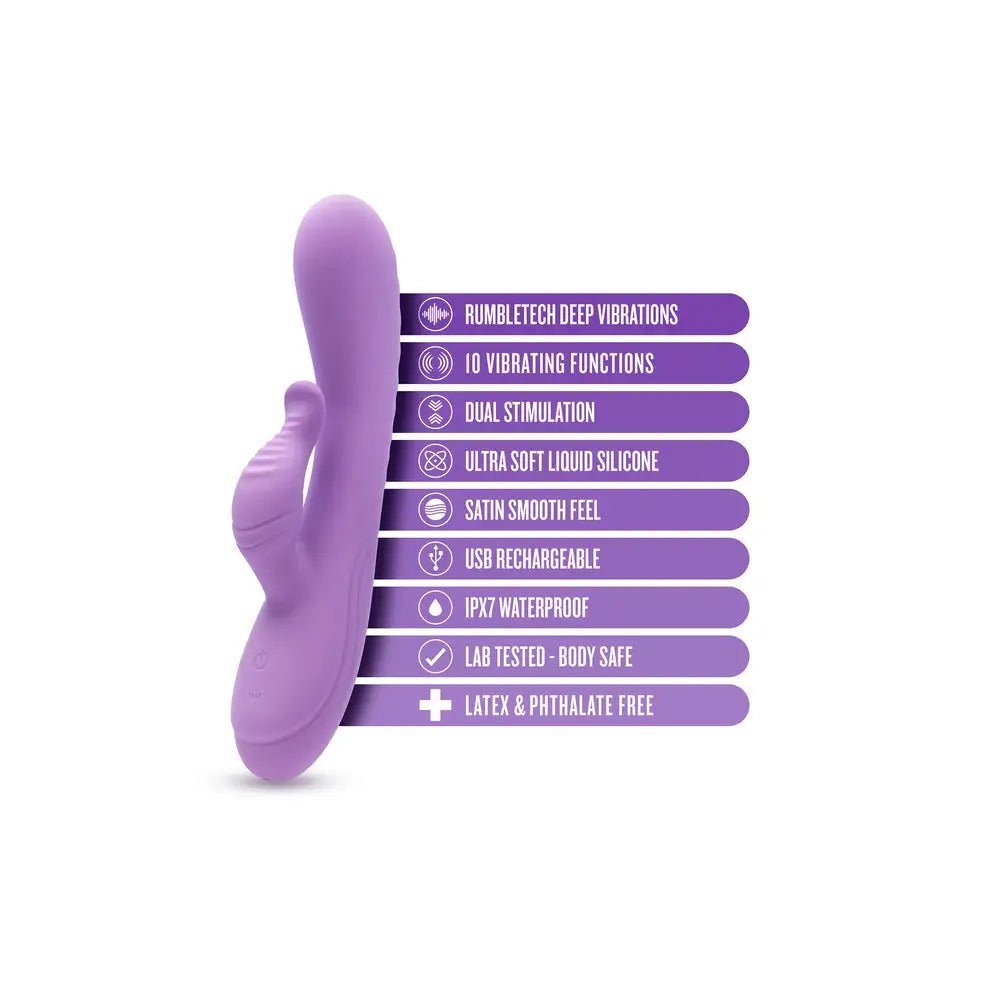 Blush evelyn powerful dual stimulator vibe - peaches and screams