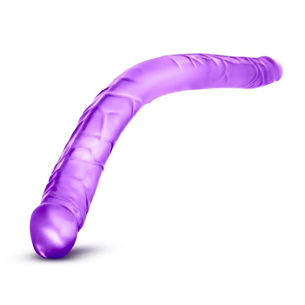Blush novelties purple 16 inch large double dildo for couples - peaches and screams