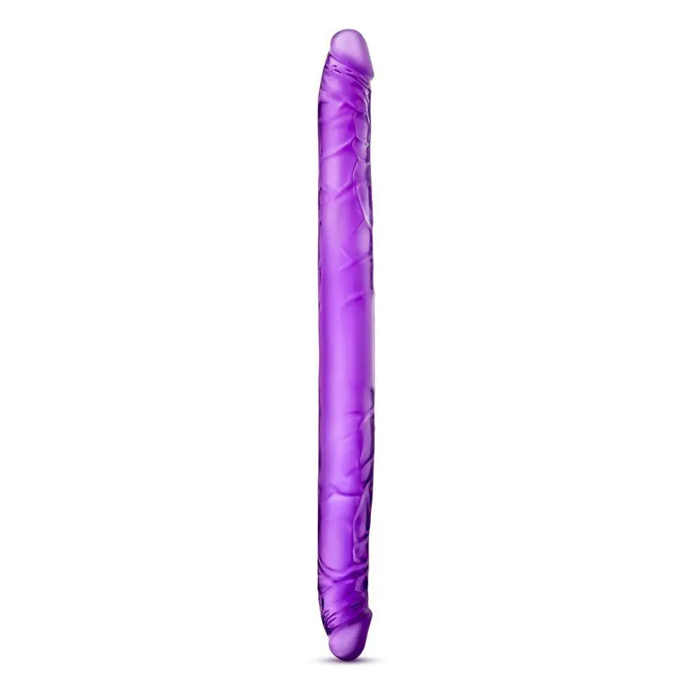 Blush novelties purple 16 inch large double dildo for couples - peaches and screams