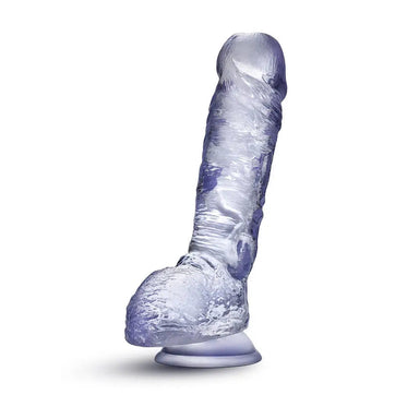 Blush Novelties Rubber Clear Realistic Dildo With Suction Cup - Peaches and Screams