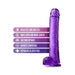 Blush Novelties Rubber Purple Realistic Dildo With Suction Cup And Balls - Peaches and Screams