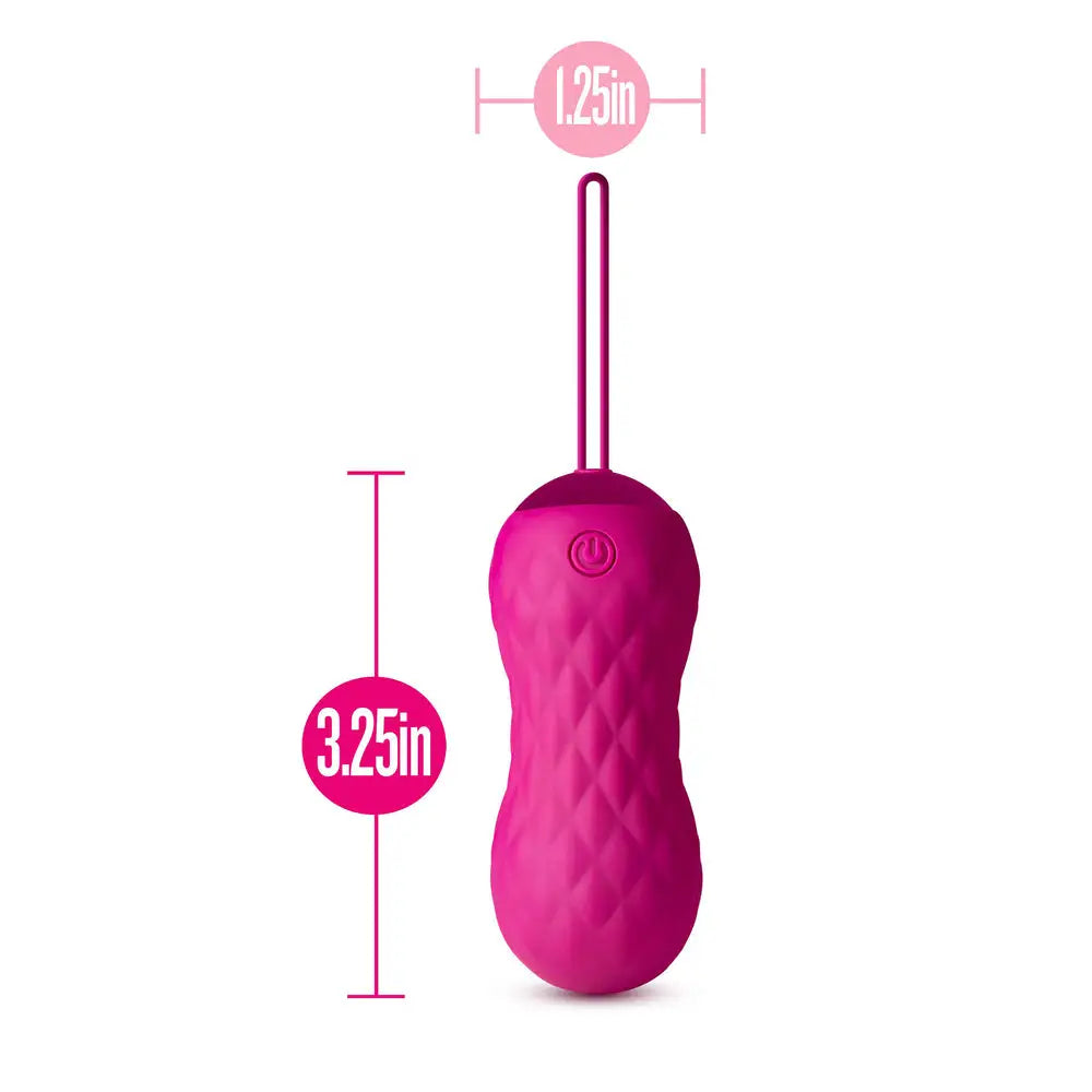 Blush novelties silicone pink remote control vibrating egg - peaches and screams