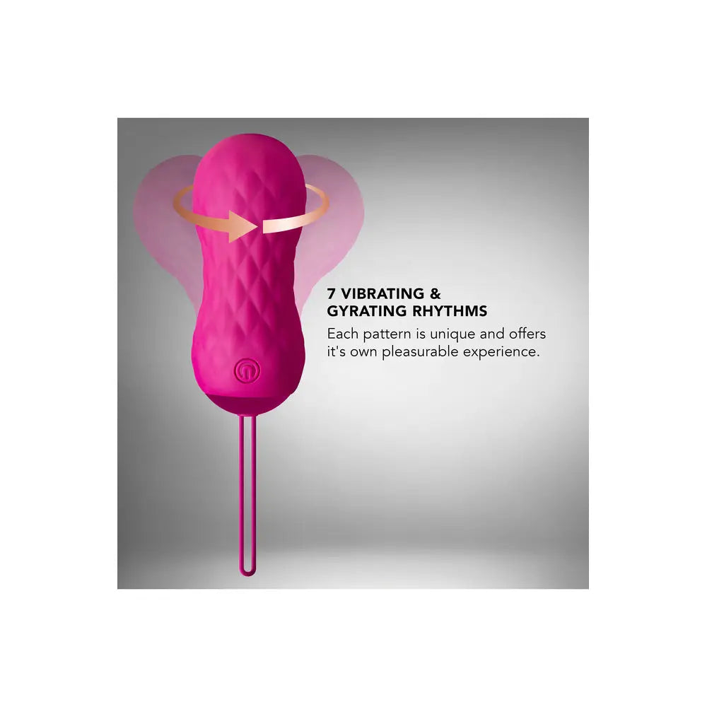 Blush novelties silicone pink remote control vibrating egg - peaches and screams