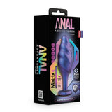 Blush novelties silicone purple bumped bling butt plug 4.5 inch - peaches and screams