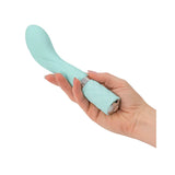 Bms enterprises 8 inch silicone green rechargeable vibrator - peaches and screams
