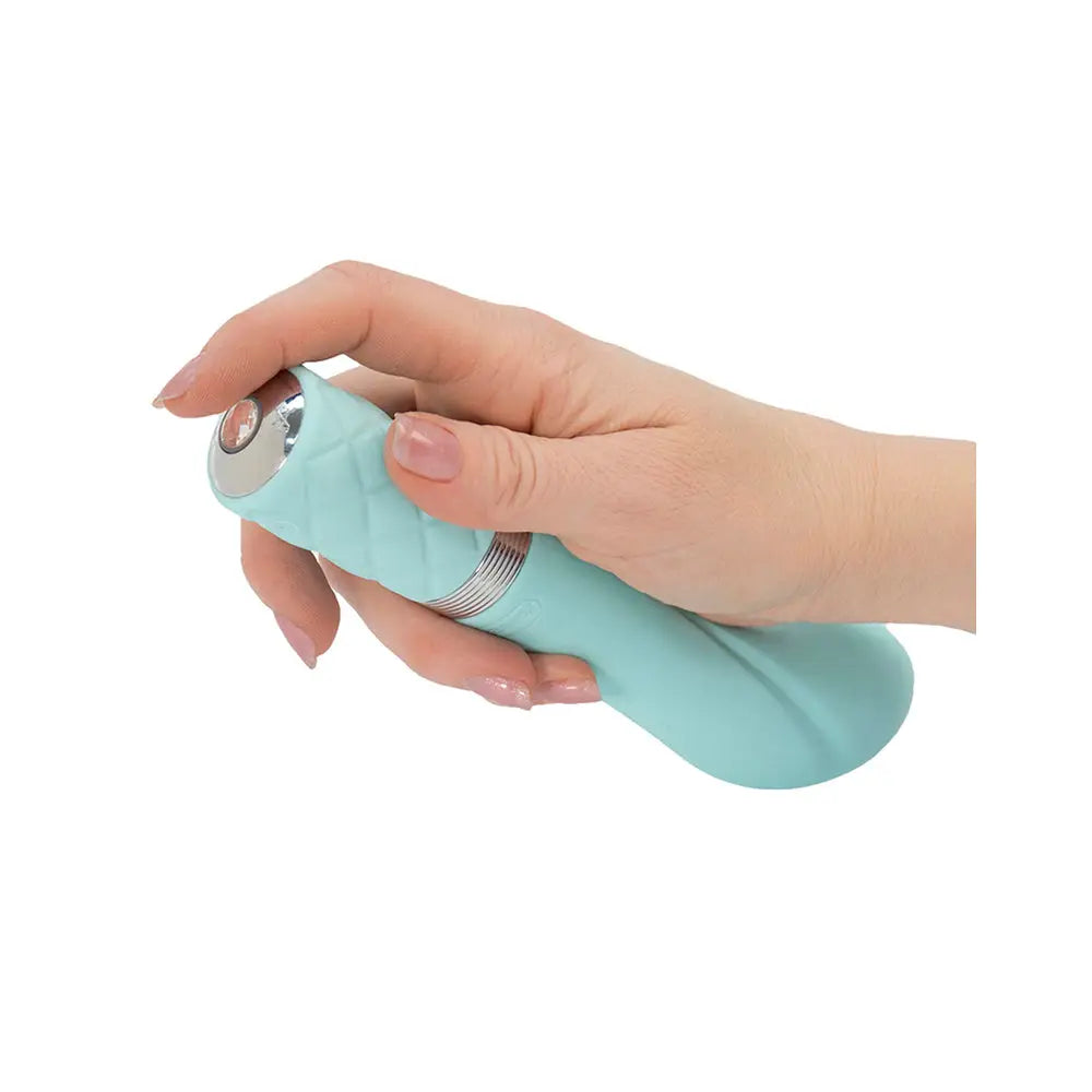 Bms enterprises 8 inch silicone green rechargeable vibrator - peaches and screams