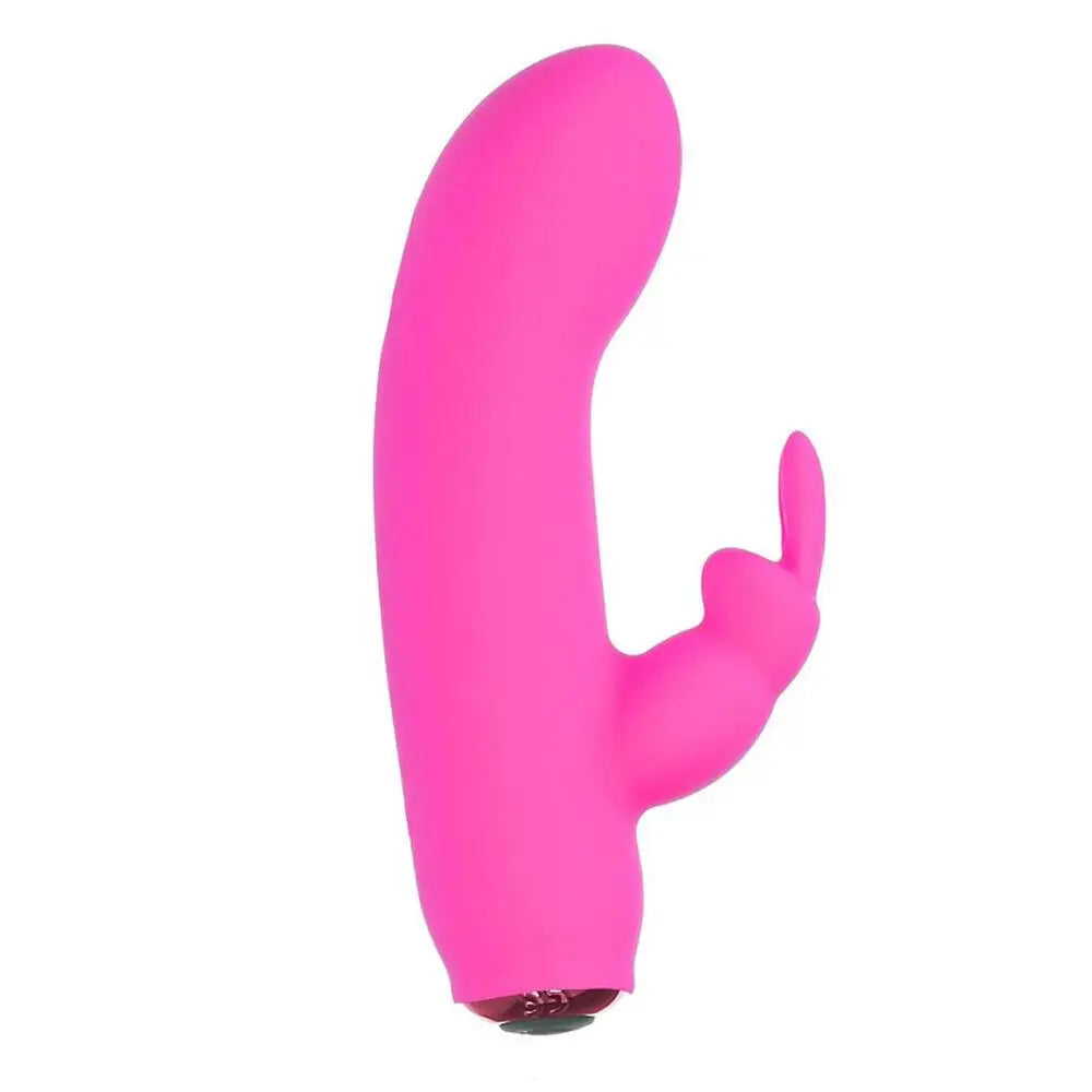 Bms enterprises silicone pink bunny rechargeable vibrator - peaches and screams