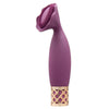 Bms silicone purple rechargeable clitoral massager 5.2 inch - peaches and screams
