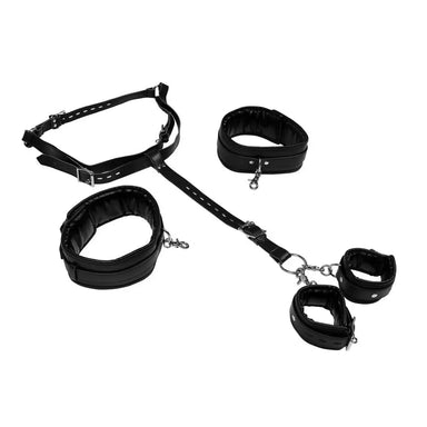 Body Harness With High And Hand Cuffs - Peaches Screams