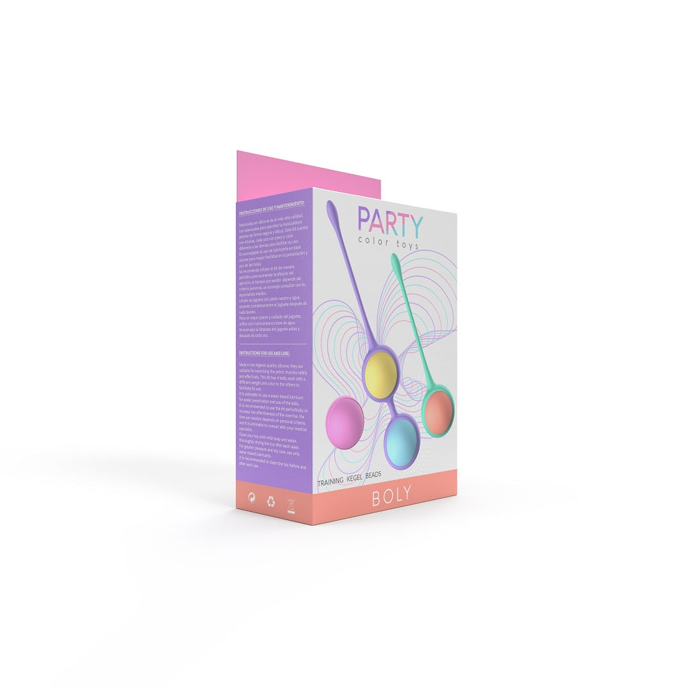 Boly kegel training beads weighted silicone love eggs - love eggs peaches and screams