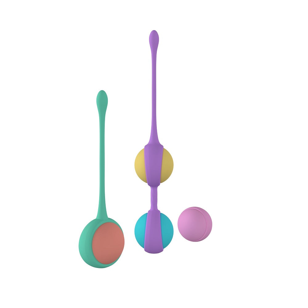Boly kegel training beads weighted silicone love eggs - love eggs peaches and screams