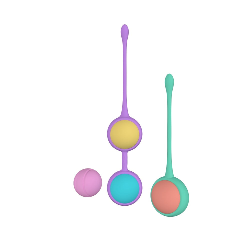 Boly kegel training beads weighted silicone love eggs - love eggs peaches and screams