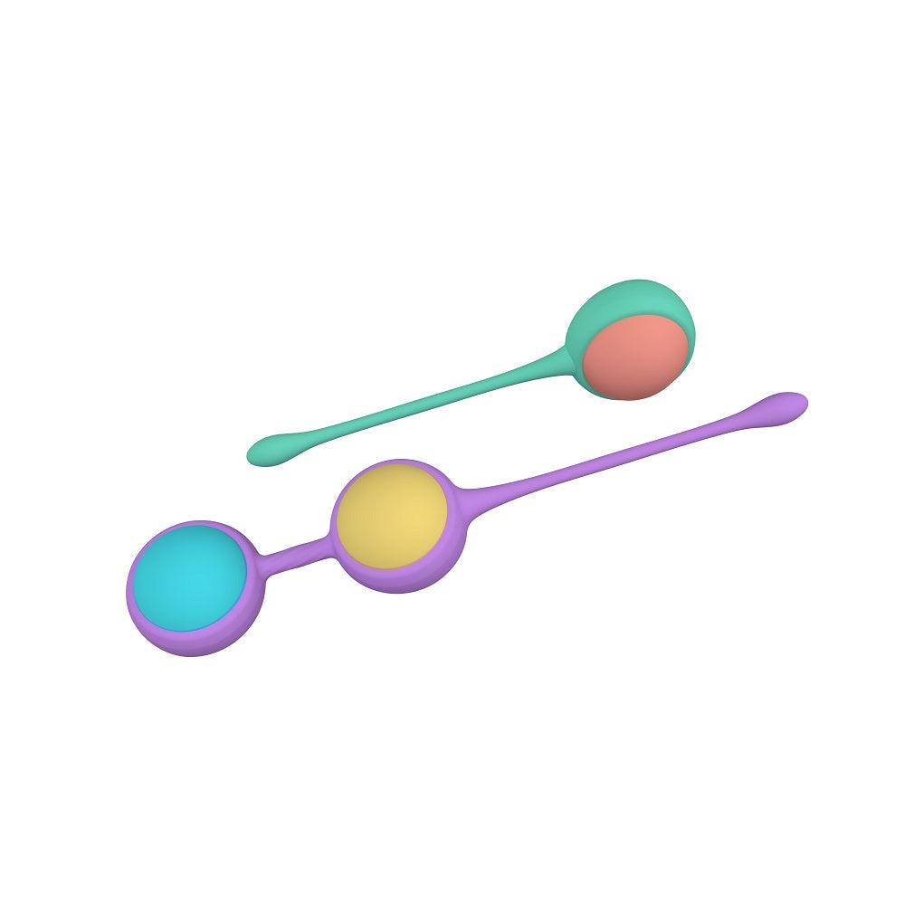 Boly kegel training beads weighted silicone love eggs - love eggs peaches and screams