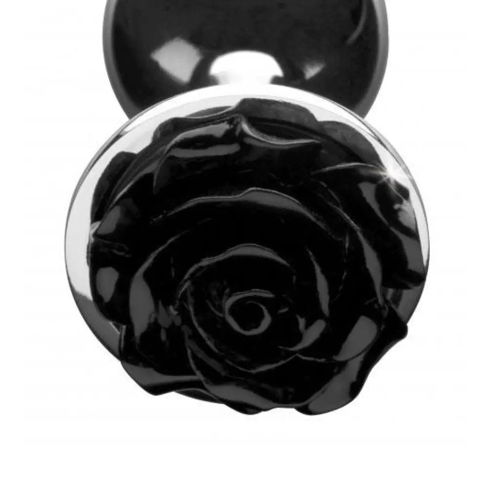 Booty sparks black large aluminium metal butt plug 4 inch - peaches and screams