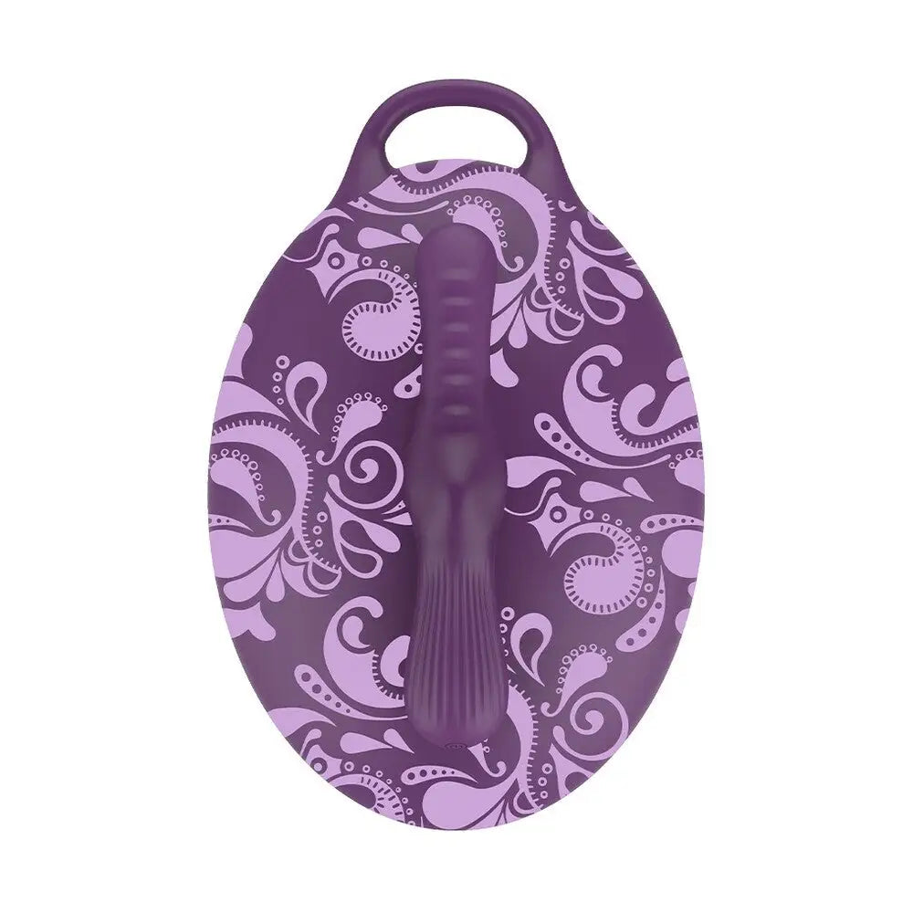 Bouncy bliss sit on vibrator purple remote control silicone - peaches and screams