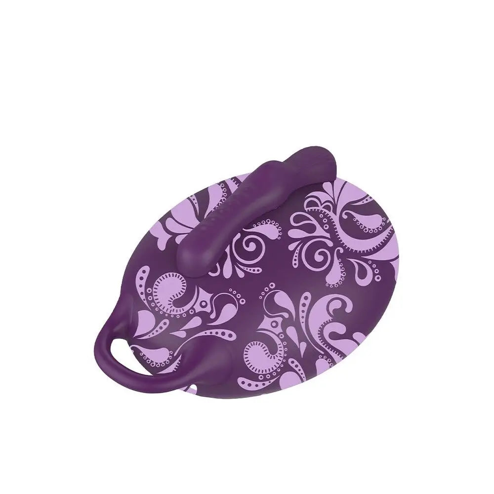 Bouncy bliss sit on vibrator purple remote control silicone - peaches and screams