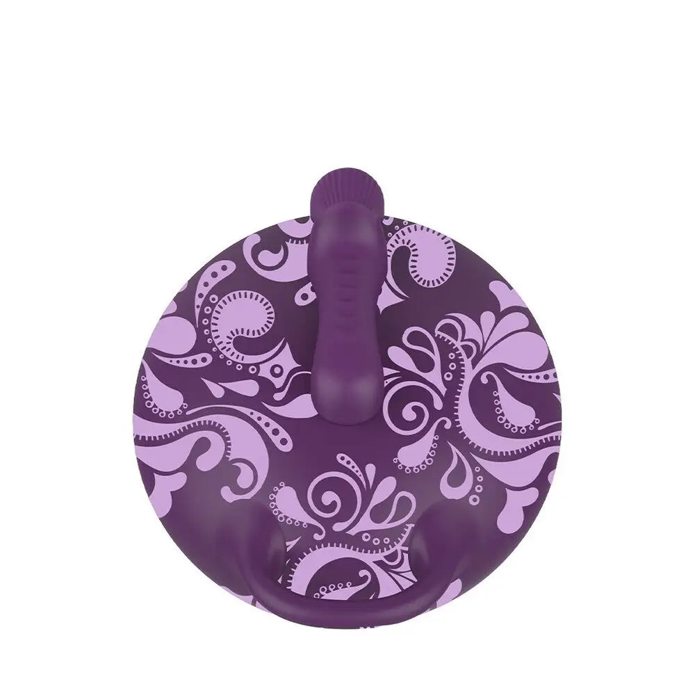 Bouncy bliss sit on vibrator purple remote control silicone - peaches and screams
