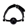 Bound leather solid ball gag - gags peaches and screams