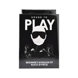 Bound to play beginner’s bondage kit black (8 piece) - sex toy kits peaches and screams